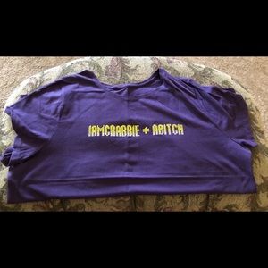 Rhinestone blinged T-shirt